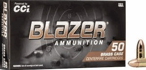 ammo blazer 9mmp 115gr fmj (50)