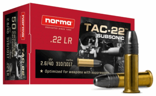 ammo norma tac .22(50rds)