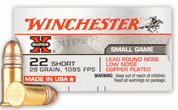 ammo win amm 22short 29gr lead rn
