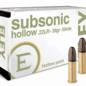 eley 22lr(38) subsonic hollow point 50