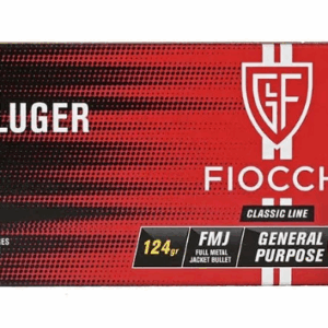 fiocchi 9mmp 124gr fmj ammo (50)