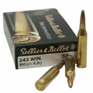 s&b 243 win sp 100gr ammo