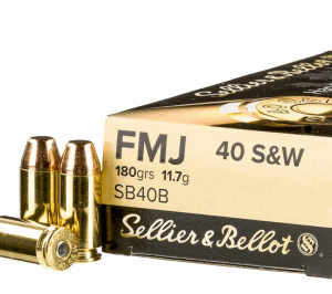 s&b 40 s&w fmj 180gr ammo