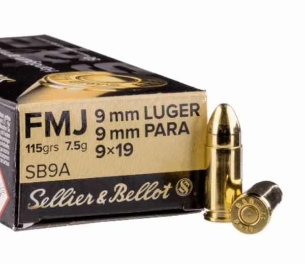 s&b 9mm para fmj ammo