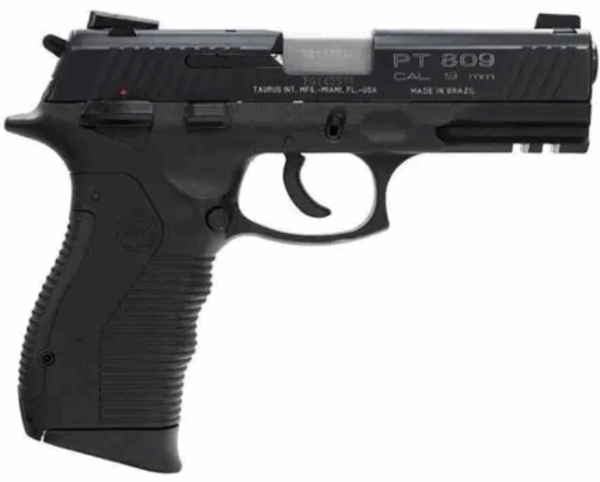 taurus pt 809 9mm 2mag 13s compt pistol